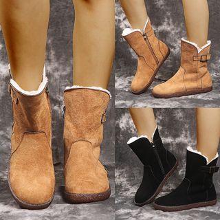 Fluffy-lined Mid Calf Boots