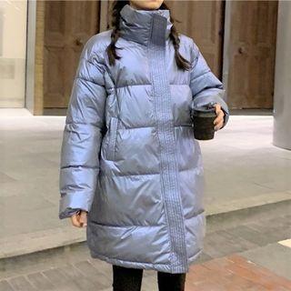 Padded Zipped Jacket Blue - One Size