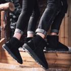 Couple Genuine Leather Short Snow Boots