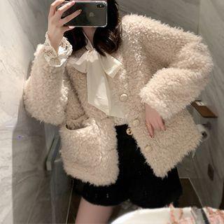 Buttoned Fleece Cardigan