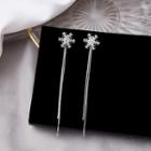 Snow Flakes Drop Earring 1 Pair - E2900 - As Shown In Figure - One Size