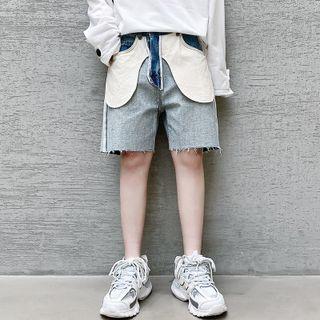 Straight Leg Wide Leg Denim Shorts