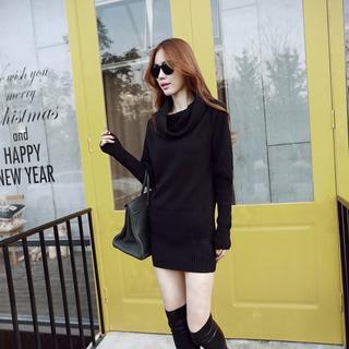 Cowl Neck Knit Dress