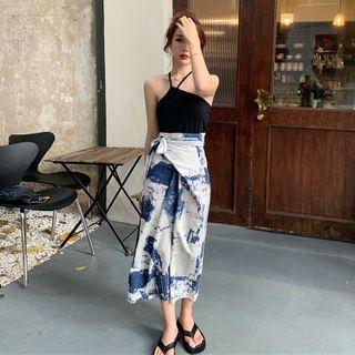 Halter Top / Tie Dye Midi Skirt