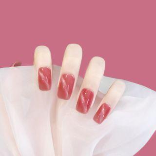 Plain Faux Nail Tips 30 - Gold - One Size