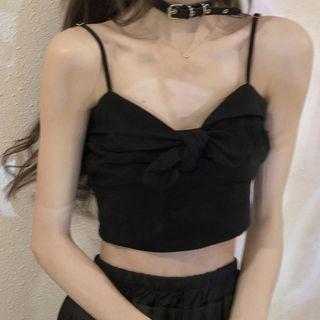 Bow Camisole Top / Pleated A-line Skirt