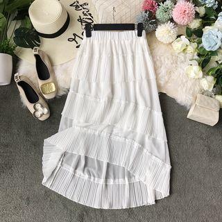 Chiffon Layered Pleated Skirt