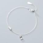 925 Sterling Silver Cat & Fish Bone Bracelet As Shown In Figure - One Size