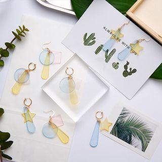 Geometric Transparent Earring