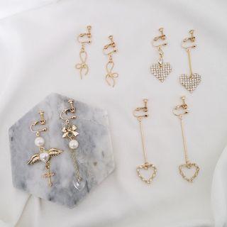 Heart / Knot Dangle Earring (various Designs)
