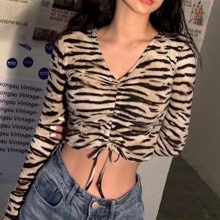 Zebra Long-sleeve T-shirt Zebra - White & Black - One Size