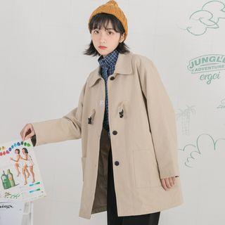 Single-breasted Buckled Coat