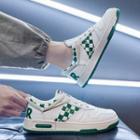 Checker Embroidered Sneakers