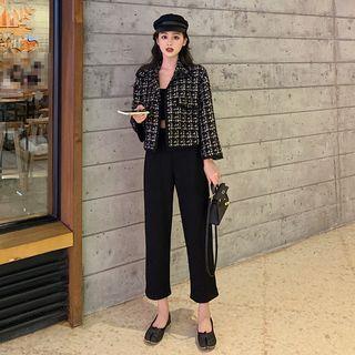 Tweed Jacket / Cropped Pants