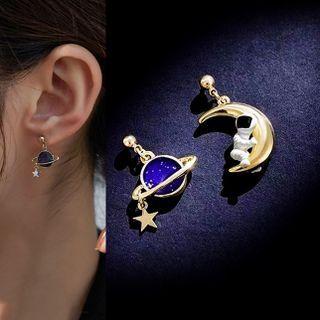Lunar Astronaut Stud Earrings