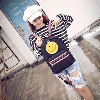 Smiley Face Print Backpack