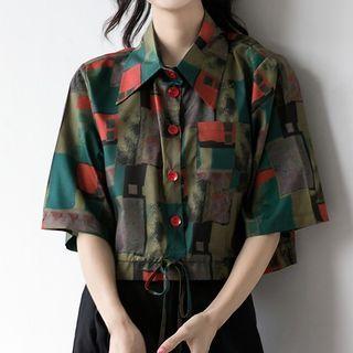 Printed Short-sleeve Shirt As Shown In Figure - M