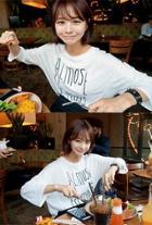 Drop-shoulder Loose-fit T-shirt