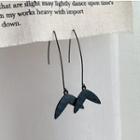 Fish Tail Dangle Earring 01 - Stud Earring - Black - One Size