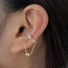 Bead Ear Cuff 1 Pc - Clip On Earring - Gold - One Size