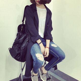 Long Double-breasted Jacket
