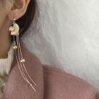 Floral / Fan Tasseled Earring
