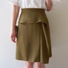 Ruffle-trim A-line Skirt