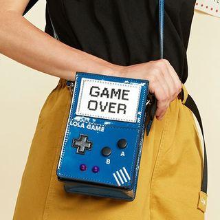 Faux Leather Game Console Crossbody Bag