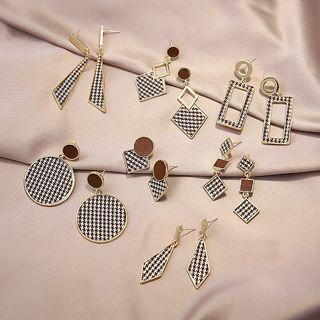 Houndstooth Dangle Earring (various Designs)