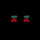 Cherry Dangle Earring 1 Pair - Green & Red - One Size