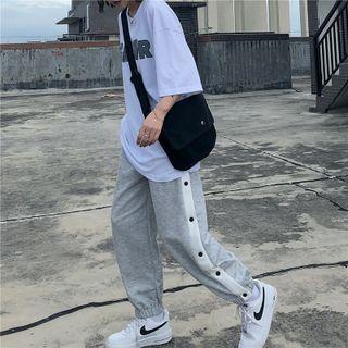 Button-side Harem Pants