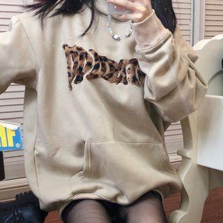 Lettering Hoodie Beige - One Size