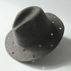Perforated Star Woolen Fedora Hat