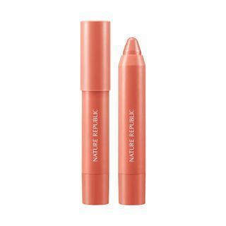 Nature Republic - By Flower Eco Crayon Lip Velvet - 5 Colors #01 Angel Blush
