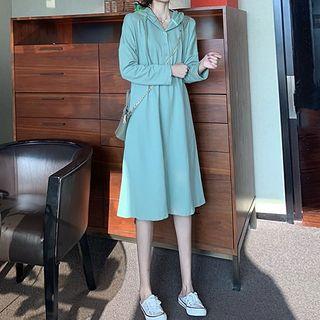 Hood Long-sleeve T-shirt Dress