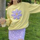 Loose-fit Floral Print Pullover
