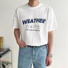 Weather Letter T-shirt