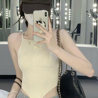Asymmetrical Embroidered Camisole Top