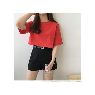 Pocket-side Mid-rise Shorts