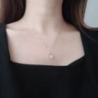 Gemstone Necklace 1 Pc - Gemstone Necklace - Silver - One Size
