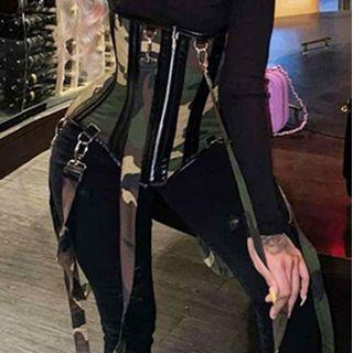 Printed Strappy Tube Top