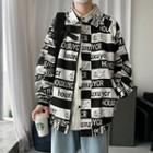 All Over Letter Zipped Jacket
