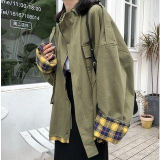 Reversible Zip Jacket As Shown In Figure - One Size