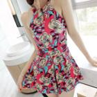 Keyhole Front Halter Swimdress