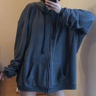 Long-sleeve Loose-fit Hooded Sweatshirt