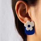 Floral Stud Earring E1123 - 1 Pair - Flower - One Size