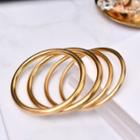 Layered Hoop Bangle 1 Pc - Gold - One Size
