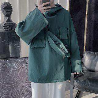 Set: Hoodie + Drawcord Sling Bag