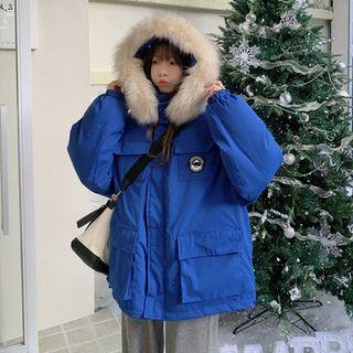 Long-sleeve Logo Padded Hooded Jacket
