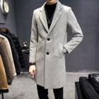 Stripe Single-breasted Coat